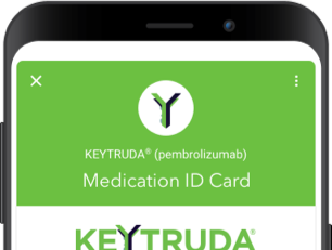 The Mobile Wallet Card on Your Android Is an Easy Way to Let Professionals Who Are Not Part of Your Cancer Care Team Know You Are Currently Taking KEYTRUDA® (pembrolizumab)